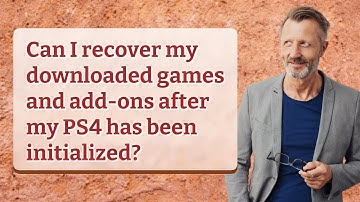 Can I recover my downloaded games and add-ons after my PS4 has been initialized?