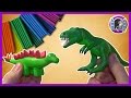 ДИНОЗАВРЫ - ЛЕПИМ ИЗ ПЛАСТИЛИНА  | DINOSAUR from Clay