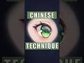 How to *Actually* Paint Eyes Using the Secret Chinese Technique #shorts #arttutorial #art #painting