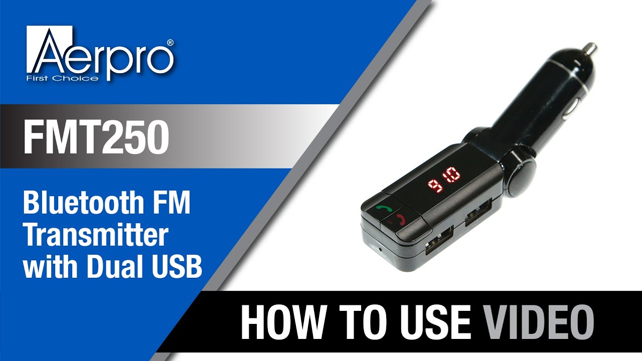 Aerpro FMT250 – Bluetooth FM Transmitter – How-To Video 