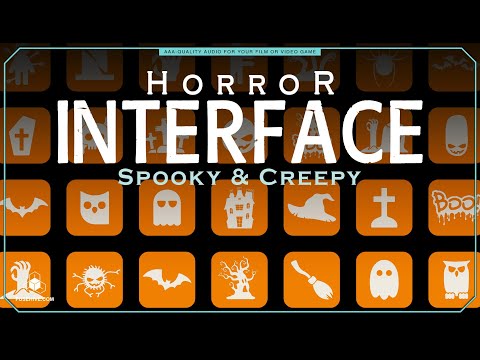Spooky & Creepy User Interface Sound Effects Library - Horror UI Royalty Free Scary Sounds MINI PACK