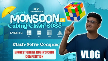 I Participated in the BIGGEST online RUBIK’s cube Competition in India! | @Cubelelo_official VLOG