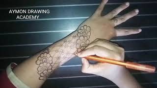 How To Make Design Tattoo Your Hand At Home with pen | diy Tattoo with pen | Aymon Crafts (TTS)
