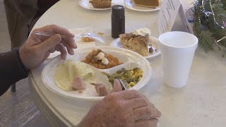 Thanksgiving meal prep at Waterfront Rescue mission