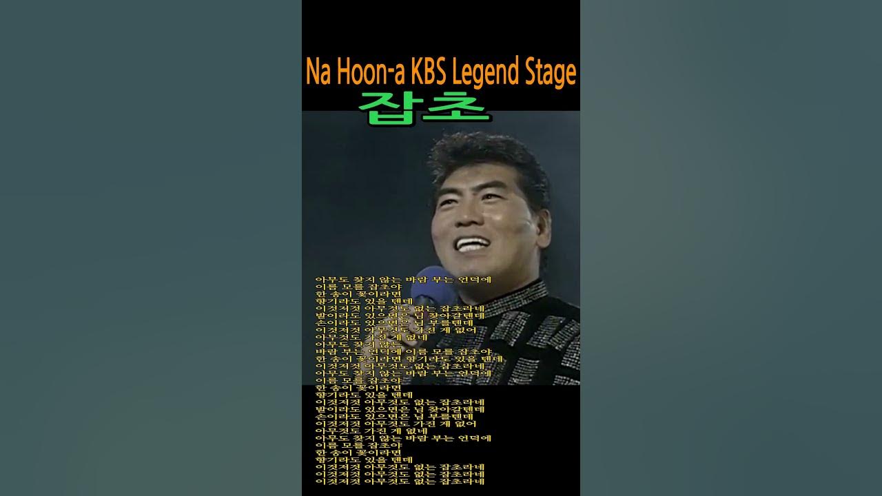 잡초 Na Hoon a KBS Legend Stage 940209설날특집