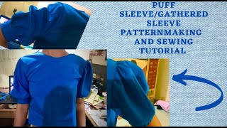 PUFF SLEEVES/GATHERED SLEEVES PATTERN DRAFTING AND SEWING TUTORIAL EDZ FASHION TV