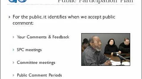 Public Participation Plan Overview Video for Southwestern Pennsylvania