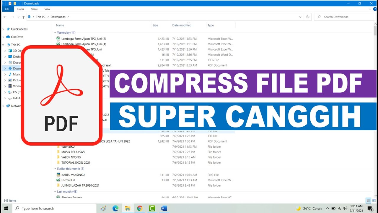 Cara Mudah Mengecilkan Ukuran File PDF Tanpa Aplikasi YouTube Cara mudah mengecilkan ukuran file pdf tanpa aplikasi youtube