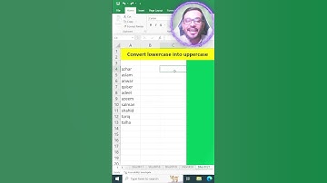 How to convert lowercase to uppercase  #excel #exceltips #exceltutorial #exceltricks #tutorialexcel