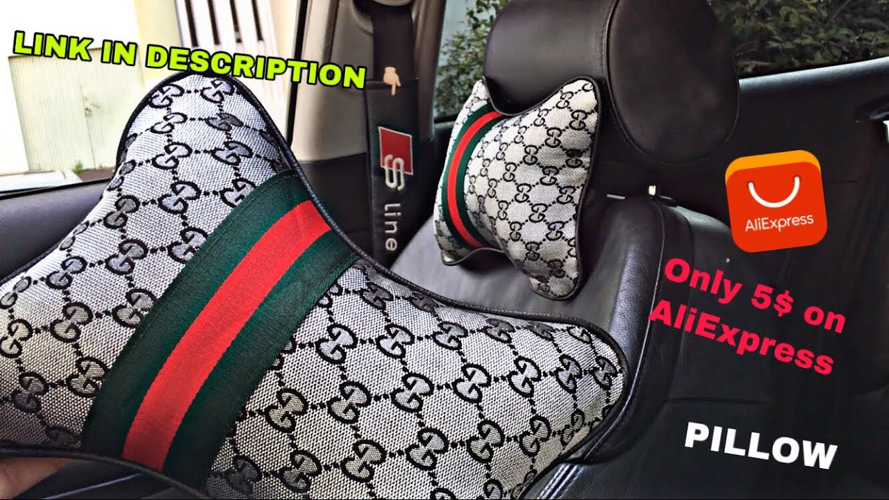 CAR CUSHION GUCCI FOR SEATS ALL CARS COUSSINS SIÈGES VOITURE GG  (AliExpress, Wishh) - YouTube