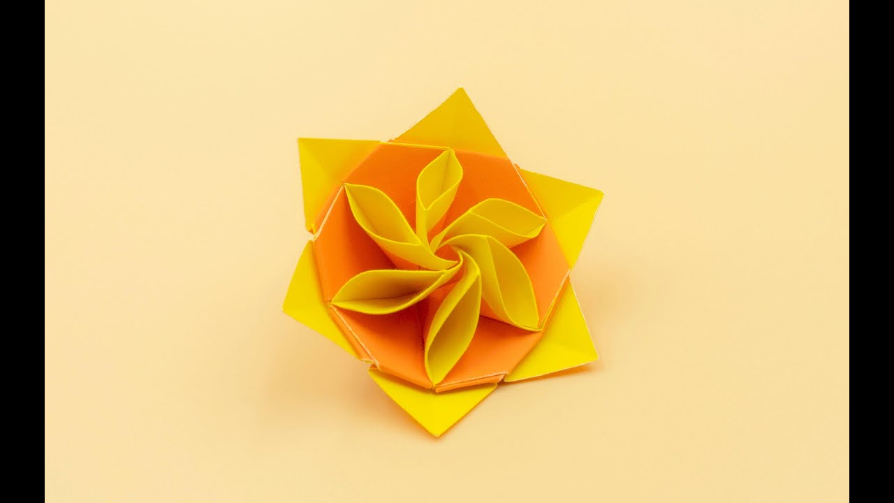 折纸 教程 希望早日雨过天晴 今天来折 迷你花束 太阳 Youtube