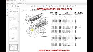 TCM RE10TA04 Nissan Diesel Engine Parts Manual PE-RE10TA04D