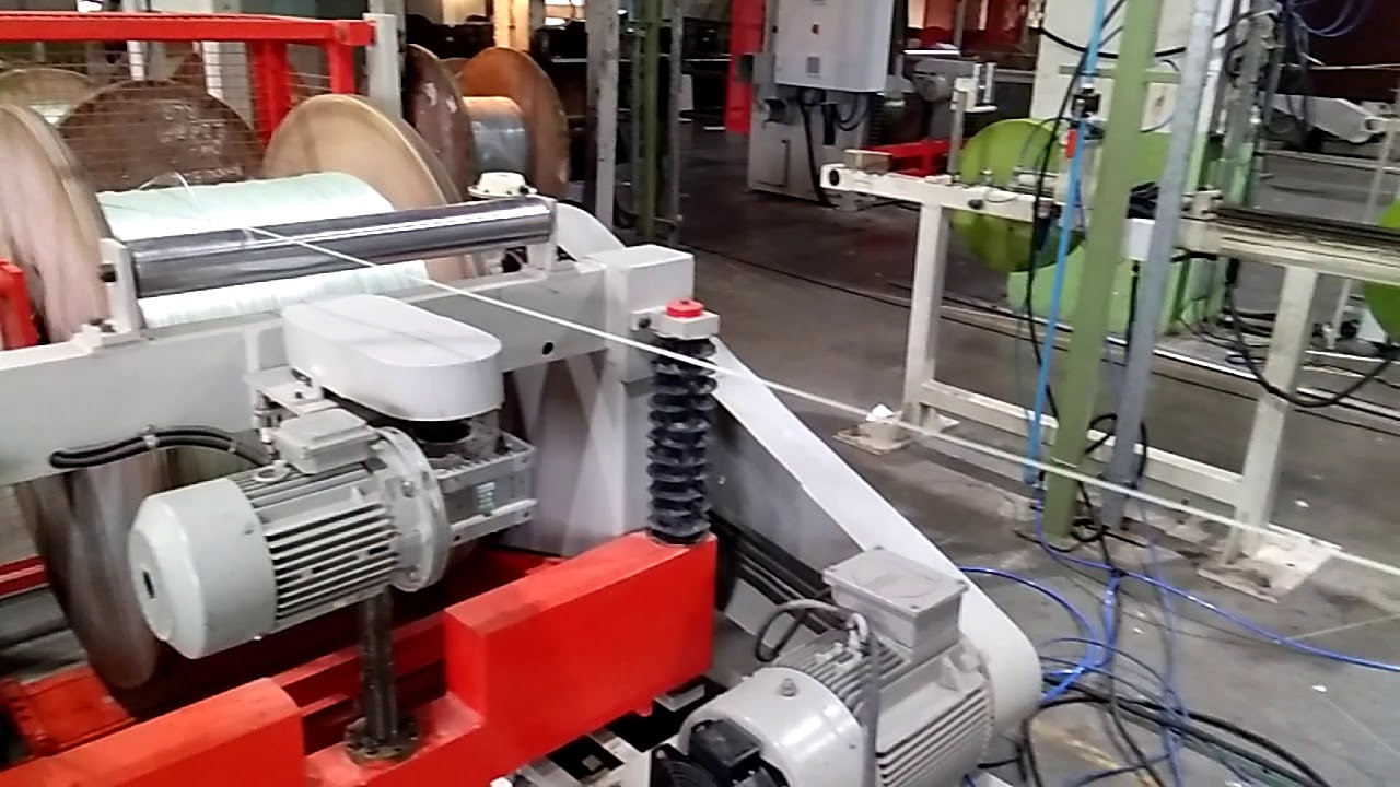 FRP Rewinding line machine - YouTube