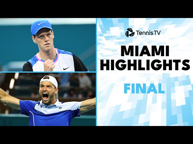 Jannik Sinner vs Grigor Dimitrov For The Title | Miami 2024 Final Highlights class=