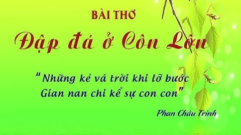 Bài thơ Đập đá ở Côn Lôn của Phan Châu Trinh | Đọc thơ | Ngữ văn 8 | Kênh Anh văn học