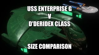 USS Enterprise G v Dderidex Class Size Comparison
USS Enterprise G v Dderidex Class
How Big is USS Enterprise G v Dderidex Class?
SpaceEngine Steam Edition - Star Trek ships, stations, systems USS Enterprise G v Dderidex Class Size Comparison