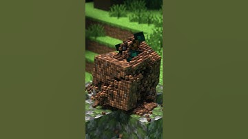Minecraft Dirt Block Destruction with Realistic Physics Simulation #shorts #minecraft