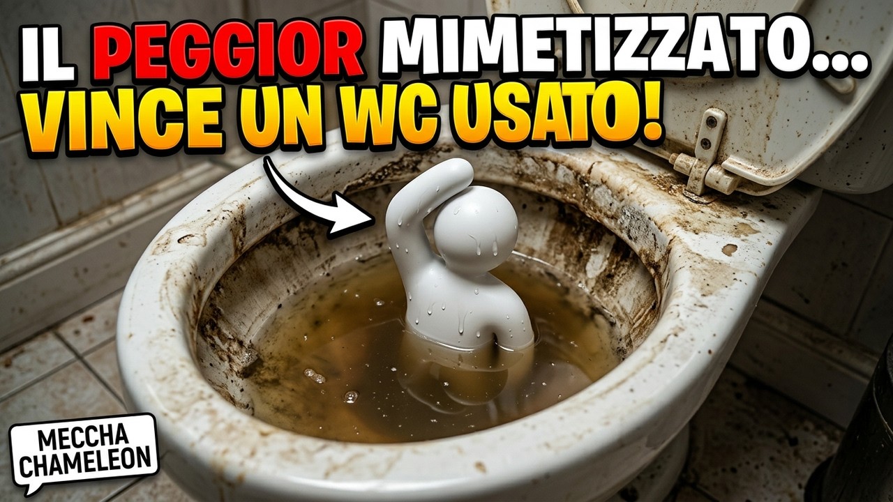 CHI SI MIMETIZZA PEGGIO VINCE UN WC USATO!! MECCHA CHAMELEON