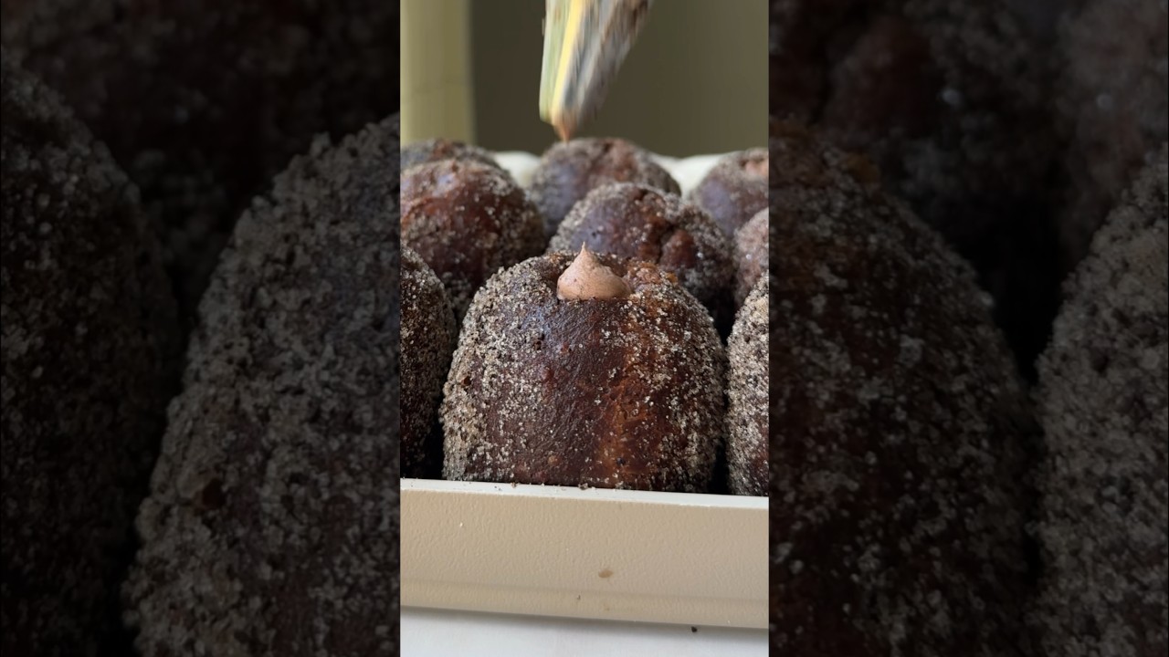 Chocolate coffee brioche donuts! 