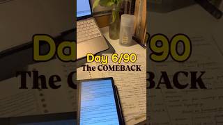 The COMEBACK 📈💯 | Day 06/90 #winterarc #study #motivation #viral #ytshorts #shorts #comeback