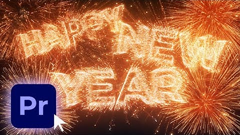 Free Happy New Year fireworks logo template 2025 | Free Template for Premiere Pro -