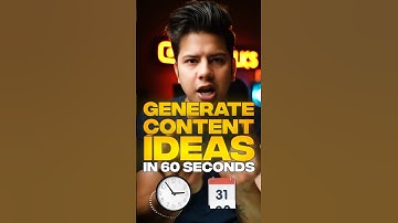 Content Ideas in 60 Seconds for creators
