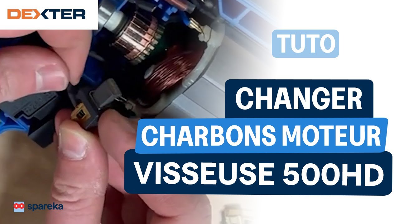 Changer les charbons moteur d’une visseuseperceuse DEXTER 500HD (tuto — free download