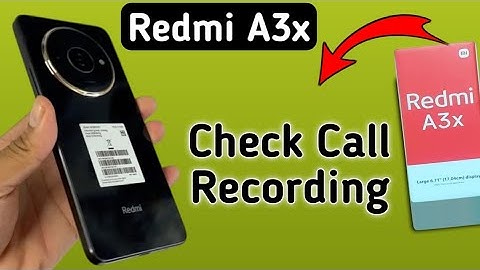 Redmi A3x call recording kaha save hota hai, how to check recorded calls in Redmi, call recording se