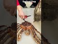 💫💫💫Culinary Preparation of a King Crab and Grouper #shorts #shortsfeed #colorfulfish #fishing #crab