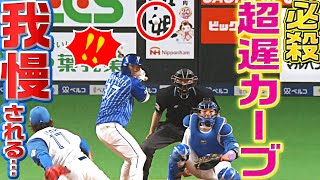 【なん…だとッ!?】伊藤大海『超スローカーブを投じるも…』メチャ我慢される