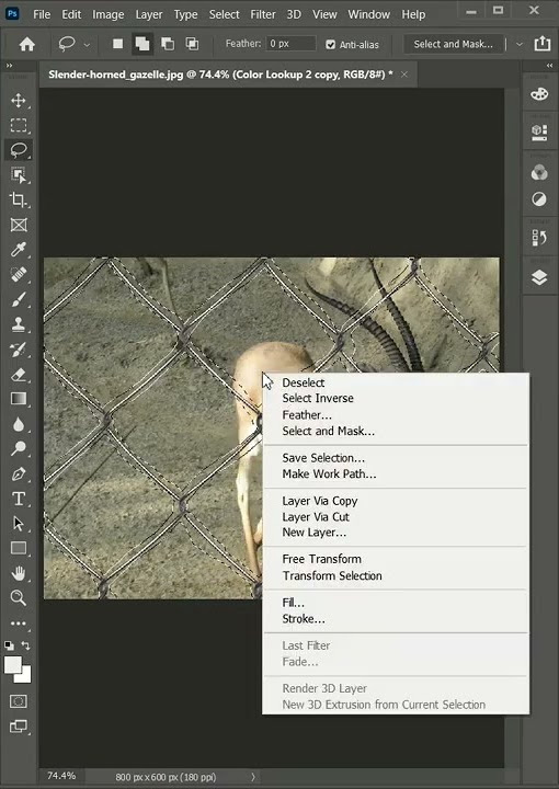 how to use the quick mask mode feature - YouTube