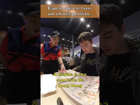 O cara branco faz pedidos em chinês perfeito #idioma #mandarim #restaurante