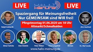 NUR GEMEINSAM SIND WIR FREI - LIVE in & aus Schmalkalden ++ 01.06.2020