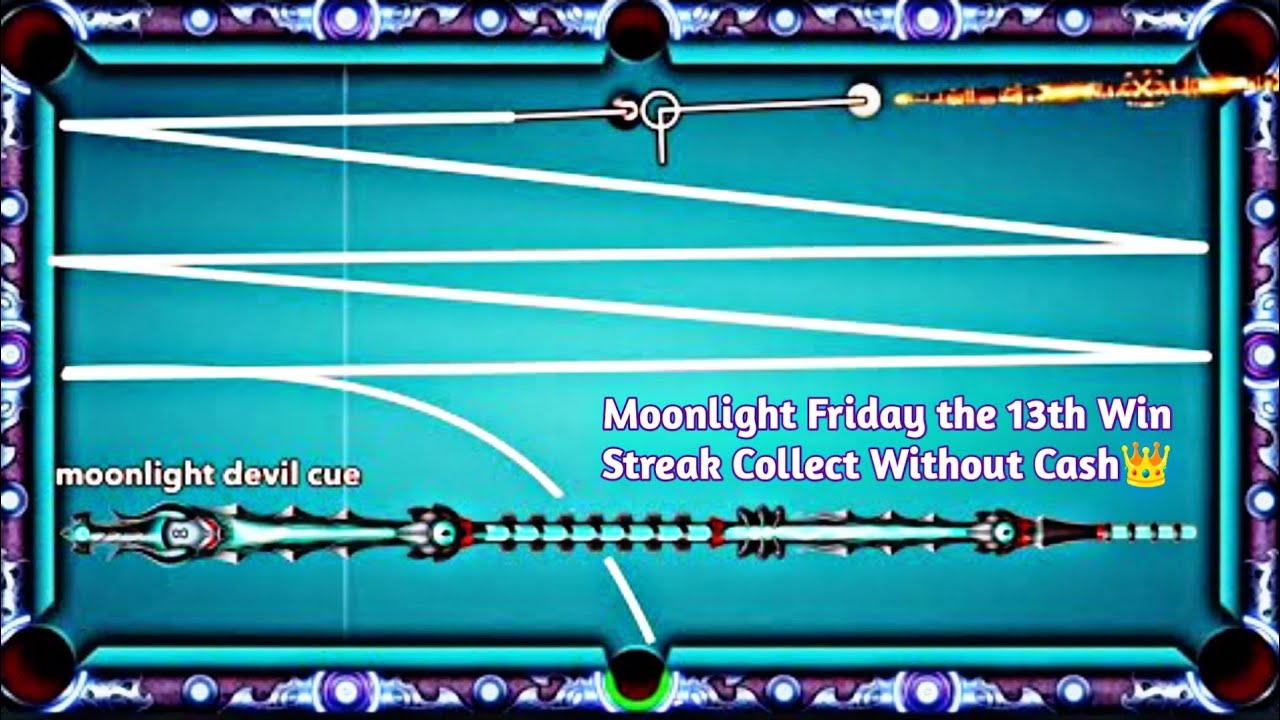 Moonlight Friday the 13th Win Streak Collect Without Cash👑Moonlight Devil Cue Level Max-😱Kamran8bpyt