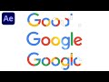 Google Logo Animation In Adobe After Effects - After Effects Tutorial - No Plugins.