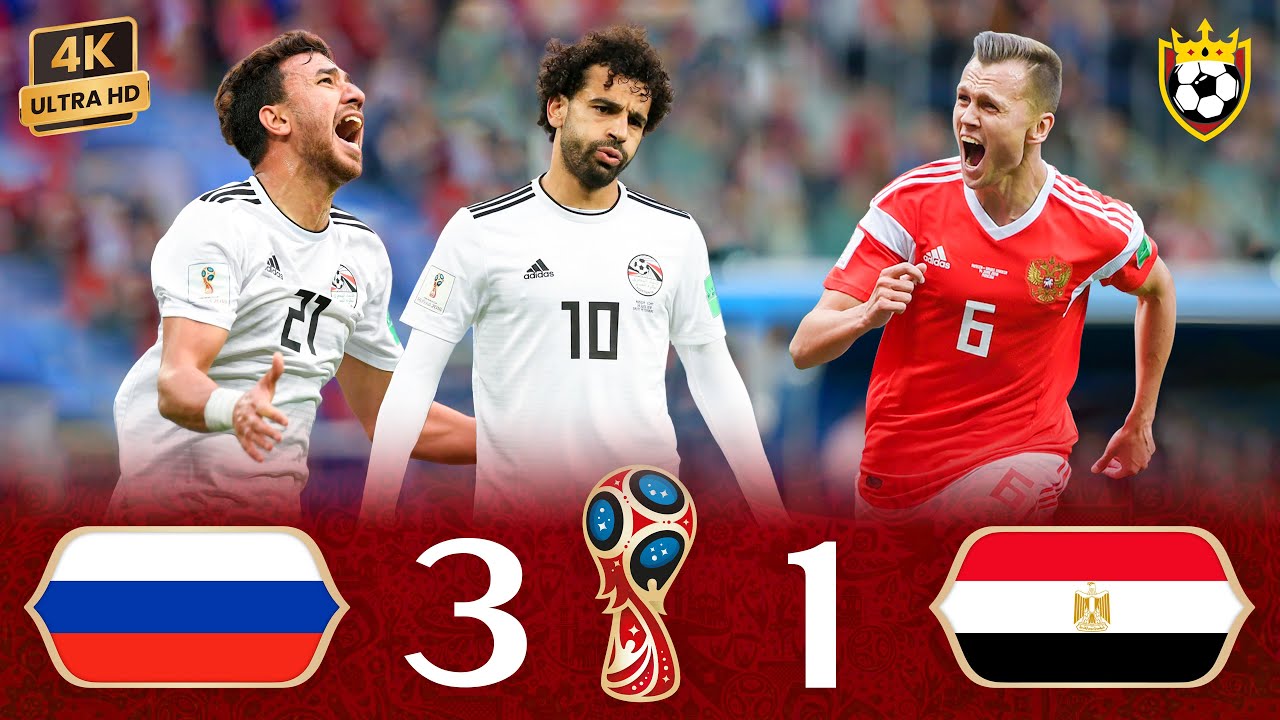 Russia destroys Egypt and expels Mohamed Salah from the World Cup 🔥💥🌟 ❯ Egypt (1-3) Russia ● 4K 🎬