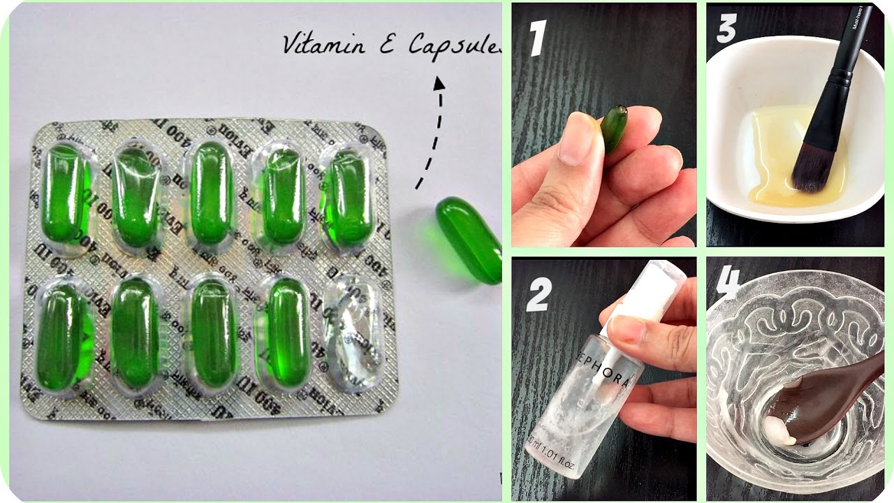 Top 5 Uses of Vitamin E Capsules for Skin  hair Care  100 Result   YouTube