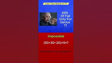 Only a Genius Can Solve This? | can you solve this #quizchallenge #maths #quiz
