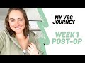 My VSG Journey: FIRST WEEK POST-OP
