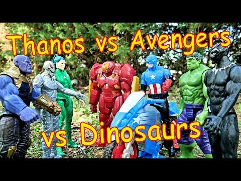 Thanos vs Avengers vs Dinosaurs + Ultron, Hulk, Black Panther, Captain America, Hulkbuster!