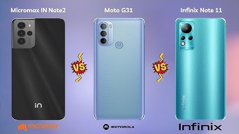 Micromax In Note 2 vs Moto G31 vs Infinix Note 11 Specification
