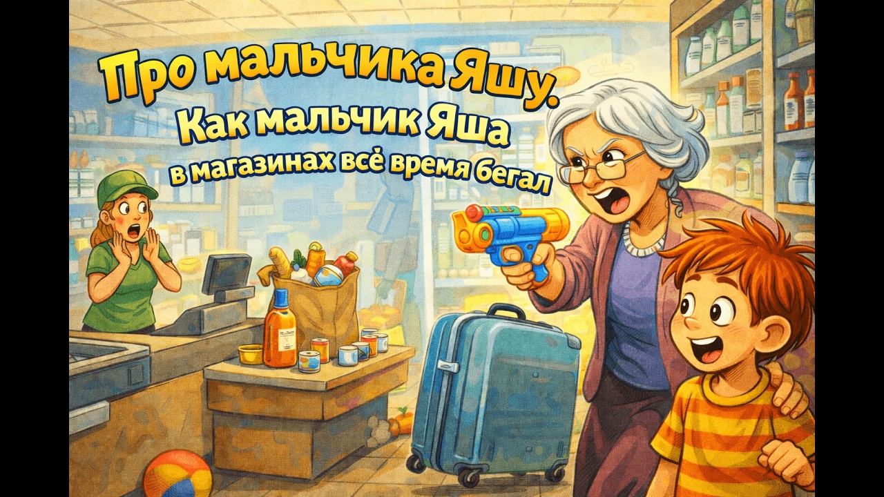 Про мальчика Яшу. Как мальчик Яша в магазинах всё время бегал.