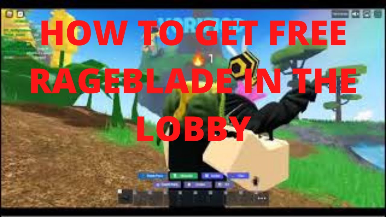 How to get free rageblade on lobby (do every step)