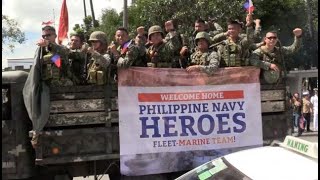 PH Navy gives heroes’ welcome to returning forces from Marawi