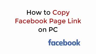 How to Copy Facebook Page Link on PC (2021)