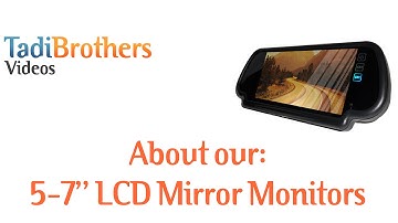 Rear View Mirror Monitor for Backup Camera Systems