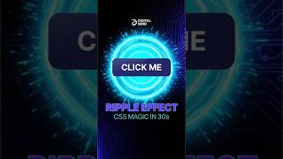 Create a Ripple Effect Button in 30 Seconds! ⚡🚀 30-Second Web Lab #7 #CSS #HTML #Coding