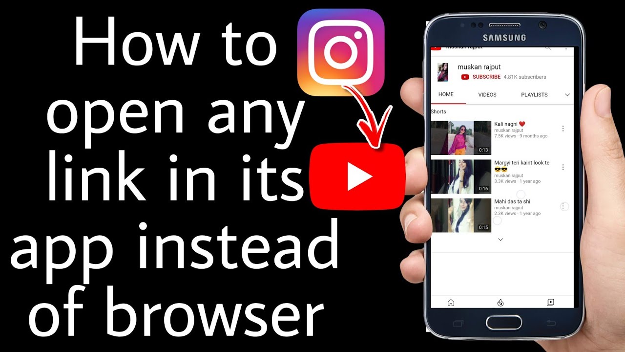 HOW TO OPEN  IN BROWSER INSTEAD OF APP IN MOBILE 