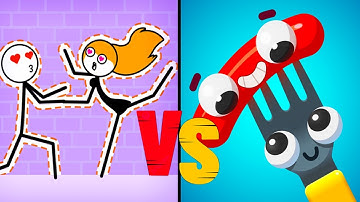 Funny Gameplay Through The Wall VS Fork N Sausage - Satisfying ASMR Gameplay || All Update Levels