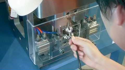 180 Semi automatic 3 pin plug insert crimping machine